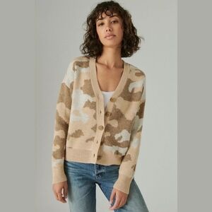Lucky Brand Camo Cardigan